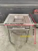 Cubo de Basura de Cocina de Acero Inoxidable con Separación Seca y Húmeda para Residuos de Comida, Contenedor de Basura, Bandeja con Filtro, Cubo de Basura con Tapa abatible para Hotel y Cafetería