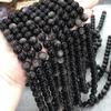 Nuevas Piedras Naturales Plateadas 6-14mm cuentas redondas semiacabadas hechas a mano DIY pulsera collar accesorios de joyería venta al por mayor