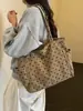 Bolsa tote grande de bolinhas estilo coreano 2026 nova bolsa de ombro única para o dia a dia da mulher bolsa de tecido estilosa feminina