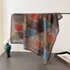 Estilo Patrón de Espiga de Anacardo Algodón y Lino Bufanda Cuadrada Pequeña Pañuelo para la Cabeza de Imitación Terciopelo Chal Protección Solar Bufanda para el Cuello Bufanda para Mujer