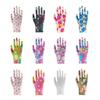 Luvas de nylon coloridas estampadas fábrica atacado luvas finas elásticas núcleo respirável protetor solar antiestático proteção para trabalho