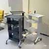 Nuevo Carrito de Aleación de Aluminio para Salón de Peluquería Gabinete de Herramientas para Barbería Estante de Almacenamiento