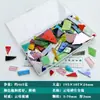 Mosaico de Recortes de Lámina de Mica Vidrio de Colores Translúcido Transparente Fragmentos Irregulares Hecho a Mano
