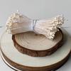 Material de producción de bricolaje hecho a mano con núcleo de flor pequeña, núcleo de flor de color, malla de seda, flor, rosa, varilla giratoria, accesorios