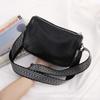 Bolso Bandolera de Cuero de Fábrica Versátil Retro Bolso Bandolera tipo Silla de Montar Bolso de Nicho Moda Bolso de Hombro Almohada Bolso Almohada