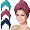 Toalla de microfibra para el cabello para mujer, absorbente, de secado rápido, para cabello rizado, antifrizz.