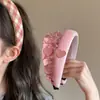 Faixa de Cabelo Rosa para Meninas, Design de Coroa Alta, Presilha de Cabelo Novo Estilo 2026, Faixa Larga para Lavar o Rosto, Acessório de Cabelo Doce e Fofo