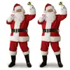 Comercio Exterior Transfronterizo Ropa Navideña Disfraces de Papá Noel Terciopelo Dorado Ambiente Festivo Ropa de Performance Cosplay Venta al por Mayor
