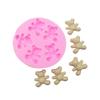 Utensílios de silicone para assar desenho animado Urso Diamante Molde para bolo de chocolate Fondant making molde de biscoito epóxi