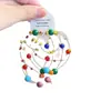 Días Coloridos de Primavera~ Pendientes Largos con Borlas Brillantes y Anillos de Colores, Piedras de Strass de Colores Dopamina Dulce, Pendientes de Borla Resistentes para Mujer