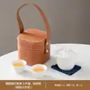 Nuevo juego de té de viaje conveniente estilo chino, taza de servicio rápido personalizada, juego de té kung fu para exteriores, tetera y taza, regalo de empresa