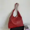 Bolso Tote de Piel Suave de Alta Gama Estilo Coreano para Mujer Verano 2025 Gran Capacidad Retro Simple Bolso de Hombro para el Trabajo