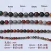 Pedra marinha natural contas soltas acessórios para joias DIY contas soltas pulseira contas redondas acessórios semi-acabados fábrica atacado