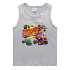 Colete de verão 2023 para crianças estilo coreano algodão casual base camisa suor absorvente açúcar guo frutas esportes meninos sem mangas undershirt