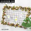 Enredadera de Flores Artificiales de Rosa Zarcillo Colgante de Pared Enroscada Cubierta Decorativa para Tubería de Agua de Aire Acondicionado Sala de Estar Techo Planta de Plástico