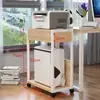 Rack Principal de Computadora Estante de Almacenamiento de Oficina Gabinete de Escritorio de Almacenamiento Hecho a Medida Estante Móvil para Caja de Escritorio Soporte Estante para Impresora