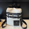 Bolso Nuevo para Mujer 2026, Gran Capacidad, Mochila de Color Contrastante a la Moda, Bolso de Mano de Mezclilla, Mochila de Viaje Estilo Universitario Coreano