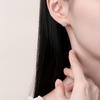 Pendientes Fangyuan de moissanita S925 de plata esterlina para mujer, con aguja de plata de circonita de azúcar de alta calidad, pendientes sencillos de otoño e invierno al por mayor