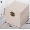 Caja de madera maciza abatible, rectangular, cuadrada, para oficina, hogar, escritorio, caja de almacenamiento de madera, organizador de almacenamiento, caja de madera