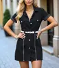 26 Saias Jeans Mid-Length Europeias e Americanas Primavera/Verão, Cardigans Aliexpress, Saias de Cintura Alta Evasê de Manga Curta, Saias Multicor e Multitamanho Wish Amazon