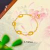 Jin Yan Gold Shop Mesmo Estilo Areia Ouro HelloKitty Pulseira Hello Kitty Personalidade Feminina All-match Presente Elegante para Namorada