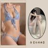 Noche Dorada Lencería Sexy Bikini Sexy de Tres Puntos Entrepierna Abierta Tentación talla grande qqny Pasión Encaje Pijama