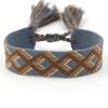 Pulsera nueva tejida a mano Correa de muñeca simple europea y americana Estilo bohemio Cinta de pareja en blanco Cuerda de mano DIY
