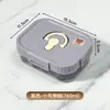 Caja de Almacenamiento para Té de Flores Hogareña Compartimentada Transparente Caja de Empaque a Prueba de Humedad Almacenamiento Clasificado Multi-Compartimento Caja Sellada de Gran Capacidad para Conservar la Frescura