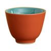 Taza de té individual de cerámica Master, taza de té de degustación con esmalte de color, juego de té Kung Fu, taza de esmalte interior y exterior de alta temperatura, regalo, taza abierta