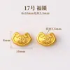 Acessórios de ouro de areia método antigo que não desbota DIY pulseira de cristal contas espaçadoras pingente de pulseira acessórios de contas cilíndricas feitas à mão