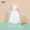 Sacos de refil para viagem para cosméticos, sacos descartáveis portáteis com bico para viagens de negócios, sacos de vedação para gel de banho, shampoo, loção