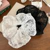 Corea del Sur Vintage Estilo Francés Fresco Malla de Encaje Encaje Malla Anillo para el Pelo Intestino Grueso Cuerda para Moño de Bola Viaje Elegante Estilo Nacional