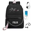 Nueva Bolsa de Hombro con Cadena Estilo Similar a StrayKids Lifting Surrounding Recargable por USB Bolsa de Ocio Mochila de Viaje Venta al por Mayor