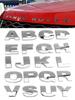 Letras em inglês para carro adesivos de carro metal personalidade modificação grande DIY número digital amor criativo deslocamento etiqueta traseira