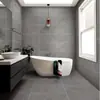 Azulejos de microcimento, 400x800, para piso, em estilo minimalista e sereno, com acabamento suave e fosco, adequados para cozinhas, varandas e banheiros