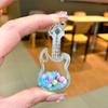 Cuentas de color copo de nieve azul paleta botella acrílica arenas movedizas luminosas venta al por mayor colgante creativo aceite Mickey accesorios