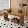 Mesa de comedor acrílica de madera maciza, escritorio flotante estilo mid-century, adecuado para apartamentos pequeños, sala de estar en casa, estudio y escritorio de lectura para niños