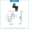 Dobradiça de posicionamento de ângulo arbitrário com rotação de 360 graus, metal plástico, dobradiça de parada arbitrária aleatória, eixo de torque pequeno