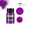 Pó Neon Transfronteiriço Pó Fluorescente Artesanato de Resina DIY Pó Colorido para Impressão Pigmento Fluorescente de Dupla Utilização Óleo-Água 20ml