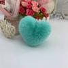 Punto Mayorista Llavero Colgante Bola de Pelo Corazón Bola de Felpa Colorida Accesorios DIY Ropa Zapatos y Sombreros Decoración de Equipaje