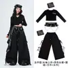 Ropa para niñas de danza jazz, tops de manga larga infantiles modernos y geniales, atuendos de actuación de street dance, ropa elegante de jazz para práctica para niños