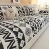 Estilo Boêmio Macio Veludo de Algodão Almofada de Sofá Espessada Quente de Inverno Pelúcia Almofada de Assento Antiderrapante Tecido de Capa de Sofá Transfronteiriço