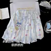 Pijama infantil estilo princesa, nueva colección primavera/otoño 2026, de manga larga, ligero, algodón con estampado de nubes, conjunto dulce y lindo de ropa de estar para niñas