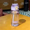 Taza de pajita rebotante de celebridad de internet, simple, gran capacidad, para estudiantes hombres y mujeres, taza de agua portátil, para estudiantes, deportes al aire libre, anticaída