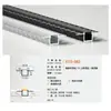 Canal de Luz Lineal LED Carcasa Luz Lineal para Gabinete Empotrado Canal de Luz Lineal Tira de Luz Decorativa de Aleación de Aluminio Fabricante de Canal de Aluminio