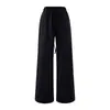 Conjunto de Tres Piezas para Mujer: Cárdigan Corto Estilo Puro Deseo de Siete Mangas con Lazada y Almohadillas en el Pecho, Camisola, Pantalones Rectos de Cintura Alta