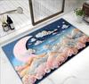 Alfombra de Tierra de Diatomeas para Baño Absorbente Alfombra para Pies Entrada Resistente a la Suciedad Resistente al Desgaste Fácil Cuidado Alfombra de Piso
