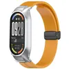 Adequado para capa metálica e pulseira de silicone Xiaomi Mi Band 10, pulseira de silicone com fecho magnético dobrável Xiaomi Mi Band 89nfc