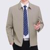 Jaqueta nova primavera e outono, casaco masculino, outono, meia-idade, roupas masculinas, pai, negócios, primavera e outono, meia-idade, gola, líder superior