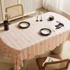 Toalha de Mesa Oval Desenho Animado Impermeável Resistente ao Calor Sem Lavagem Tapete para Mesa de Jantar Tecido com Textura de Linho Toalha de Mesa Luxo Leve Toque de Alta Qualidade Capa para Mesa de Centro